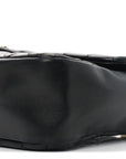 Lambskin Quilted Medium Westminster Pearl Flap Black