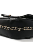 Lambskin Quilted Small My Precious Flap Black