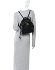 Calfskin Matelasse GG Marmont Dome Backpack Black