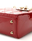 Patent Cannage Small Lady D1OR Cherry Red