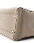 Vitello Morgan Shiny Nappa Medium Peekaboo Iconic Satchel Tortora