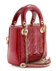 Patent Cannage Mini Lady D1OR Red