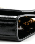 Patent Small Monogram Kate Satchel Black