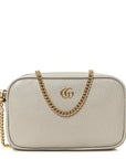 Dollar Calfskin Super Mini GG Marmont Chain Shoulder Bag Deep Grey