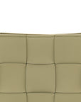 Calfskin Maxi Intrecciato Cassette Pouch On Strap Travertine