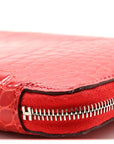 Shiny Alligator Azap Wallet Geranium