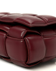 Nappa Maxi Intreccio Padded Cassette Crossbody Bag Barolo