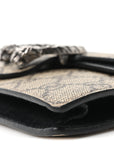 GG Supreme Monogram Super Mini Dionysus Shoulder Bag Black