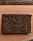 GG Supreme Monogram Textured Dollar Calfskin Top Handle Dionysus Shoulder Bag Beige Ebony New Acero