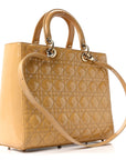 Patent Cannage Large Lady D1OR Beige