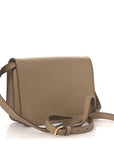 Grained Calfskin Small TB Bag Oat Beige