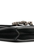 Dollar Calfskin Crystal Super Mini Dionysus Shoulder Bag Black