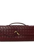 Nappa Intrecciato Long Andiamo Top Handle Clutch Barolo