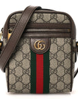 GG Supreme Monogram Web Mini Ophidia Messenger Brown