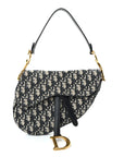 Oblique Saddle Bag Blue