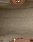 Mixed Fibers Small Deauville Tote Dark Beige
