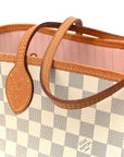 Damier Azur Neo Neverfull MM Rose Ballerine