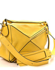 Calfskin Small Puzzle Bag Yellow