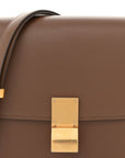 Box Calfskin Medium Classic Box Flap Bag Camel