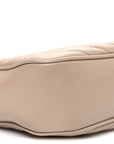 Calfskin Matelasse Monogram Lou Camera Bag Dark Beige