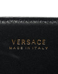 Vitello Western Studded Virtus Top Handle Shoulder Bag Black
