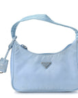 Tessuto Nylon Mini Re-Edition 2000 Bag Celeste
