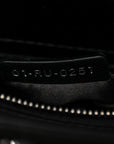Satin Crystal Cannage Mini Lady D1OR Black
