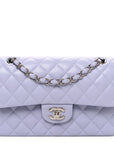 Caviar Quilted Small Double Flap Light Purple