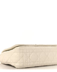 Grained Calfskin Cannage Small Caro Bag White