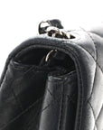 Lambskin Quilted Mini Square Flap Black