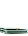 Caviar Quilted Boy Wallet On Chain WOC Light Blue
