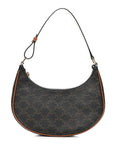 Triomphe Canvas Calfskin Ava Shoulder Bag Tan
