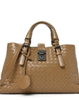 Nappa Intrecciato Small Roma Tote New Cigar
