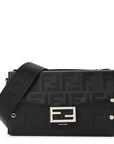 Vitello King FF Lines Embossed Baguette Soft Trunk Black
