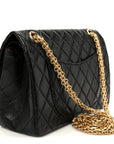 Aged Calfskin Quilted 2.55 Reissue 225 Flap Black