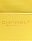 Caviar Quilted Mini CHNL 25 Handbag Light Yellow