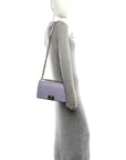 Caviar Quilted Medium Boy Flap Light Purple
