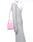 Grained Calfskin Micro The Tote Bag Fluro Candy