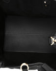Calfskin Macrocannage Medium Toujours Black