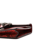 Snakeskin Mini Dionysus Shoulder Bag Red