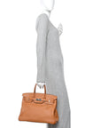 Taurillon Novillo Sea Surf and Fun Birkin 35 Toffee