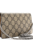 GG Supreme Monogram Super Mini Dionysus Shoulder Bag Taupe