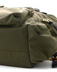 Nylon Large Rucksack Backpack Canvas Green