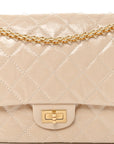 Glazed Calfskin Quilted 2.55 Reissue 226 Flap Light Beige