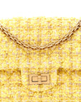 Tweed Quilted 2.55 Reissue Mini Flap Yellow