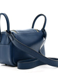 Taurillon Clemence Mini Lindy 20 Deep Bleu