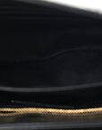 Calfskin Y Quilted Monogram Toy Loulou Crossbody Bag Black