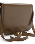Box Calfskin Medium Classic Box Flap Bag Camel