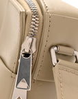 Lambskin Maxi Intrecciato Cassette Camera Bag Travertine