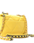 Lambskin Quilted Medium CHNL 19 Flap Yellow